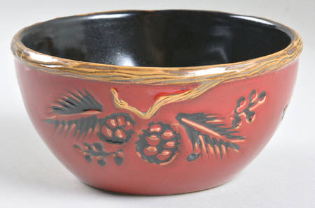 Northwoods Red Soup/Cereal Bowl