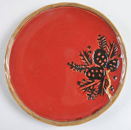 Northwoods Red Luncheon Plate