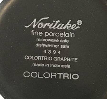 Colortrio Graphite Dinner Plate