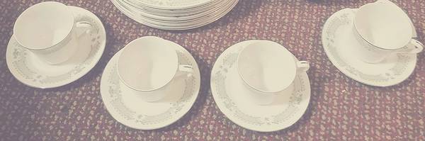 Kingsley Flat Cup & Saucer Set