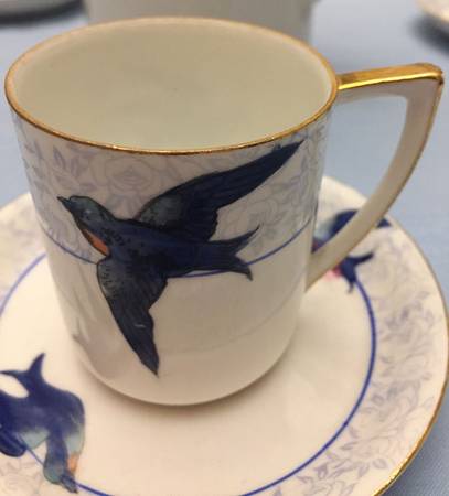 N4672 Flat Demitasse Cup & Saucer Set