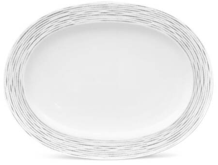 Hammock Grey 14" Oval Serving Platter