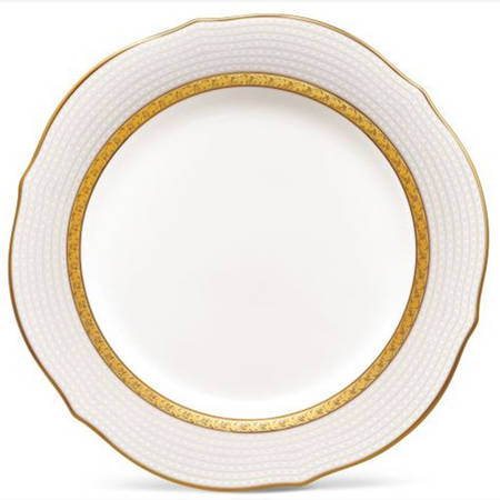 Charlotta Gold Accent Luncheon Plate