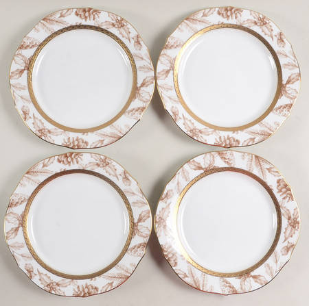Charlotta Gold Accent Luncheon Plate - Set of 4