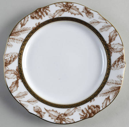 Charlotta Gold Accent Luncheon Plate