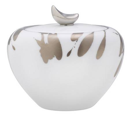 Raptures Platinum Sugar Bowl & Lid