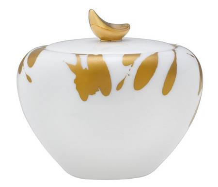 Raptures Gold Sugar Bowl & Lid