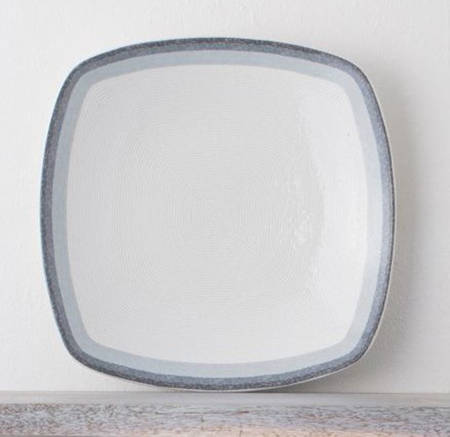 Colorscapes Layers Ash Square Dinner Plate