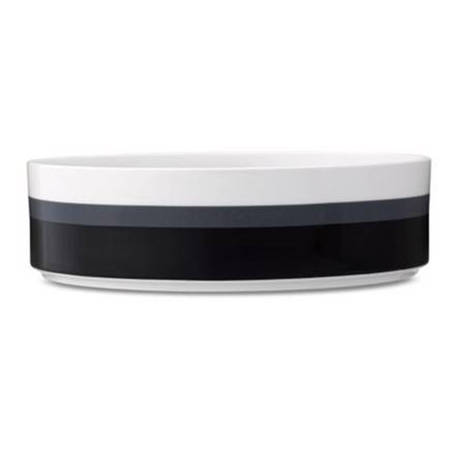 Colorstax Stripe Black 10" Round Serving Bowl
