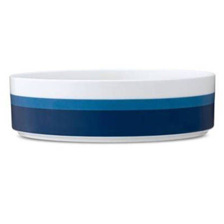 Colorstax Stripe Blue 10" Round Serving Bowl