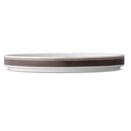 Colorstax Stripe Brown Salad Plate