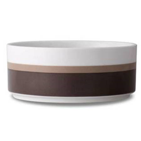 Colorstax Stripe Brown Soup/Cereal Bowl
