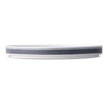 Colorstax Stripe Grey Salad Plate
