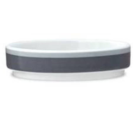 Colorstax Stripe Grey 3" Mini Plate