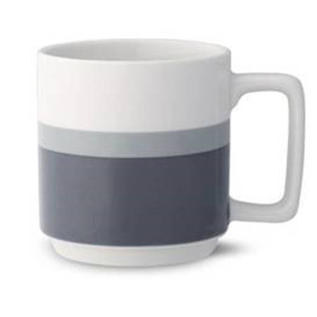 Colorstax Stripe Grey Mug