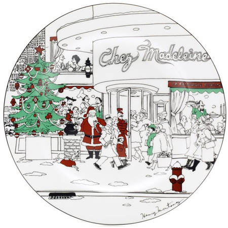 Le Restaurant Christmas Salad/Dessert Plate