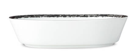 Black Rill 9" Oval Vegetable Bowl