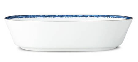 Blue Rill 9" Oval Vegetable Bowl