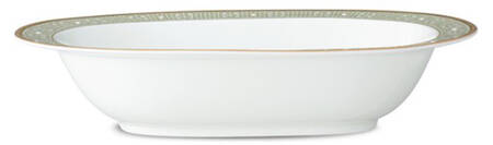 Infinity Green Gold 10" Oval Vegetable Bowl