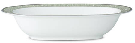 Infinity Green Platinum 10" Oval Vegetable Bowl