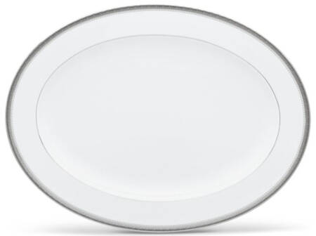 Charlotta Platinum 16" Oval Serving Platter