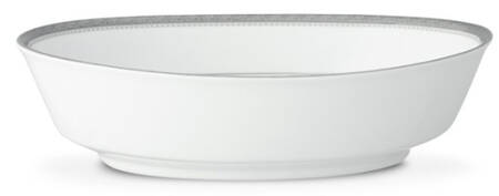Charlotta Platinum 9" Oval Vegetable Bowl