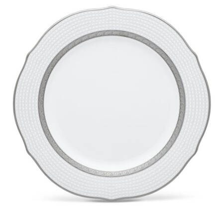 Charlotta Platinum Accent Luncheon Plate