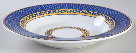 Venetian Scroll Rim Soup Bowl