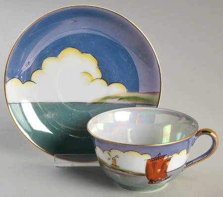N4598 Flat Cup & Saucer Set