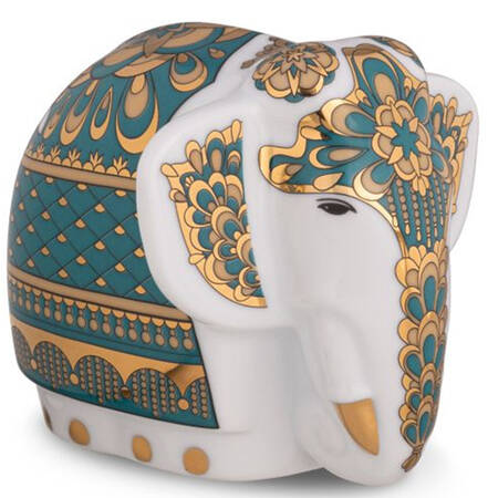 Tusker Garden Elephant Figurine