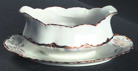 2649 Gravy Boat with Attached Underplate