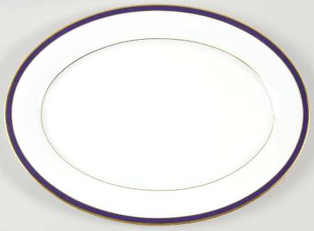 Annapolis Blue 13" Oval Serving Platter