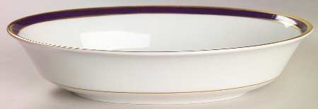Annapolis Blue 8" Oval Vegetable Bowl by Oxford (Div of Lenox)