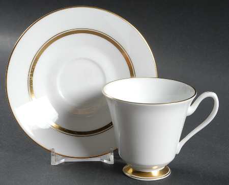 Andover Footed Demitasse Cup & Saucer Set
