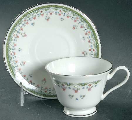 Ashley Footed Cup & Saucer Set by Oxford (Div of Lenox)