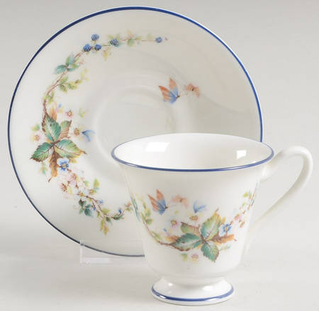 Brandywine Footed Demitasse Cup & Saucer Set