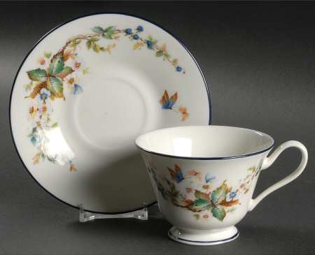 Brandywine Footed Cup & Saucer Set by Oxford (Div of Lenox)