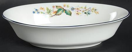 Brandywine 10" Oval Vegetable Bowl by Oxford (Div of Lenox)