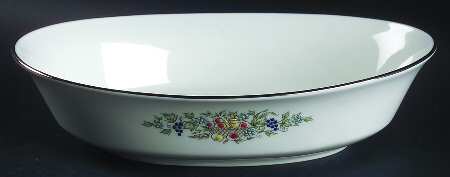 Carlyle 10" Oval Vegetable Bowl by Oxford (Div of Lenox)
