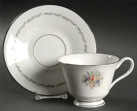 Footed Cup & Saucer Set
