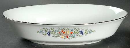 Carlyle 8" Oval Vegetable Bowl by Oxford (Div of Lenox)