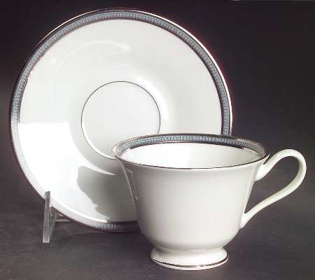 Dawn Footed Cup & Saucer Set