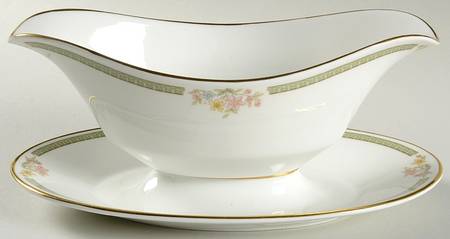 Enchanted Hour Gravy Boat with Attached Underplate