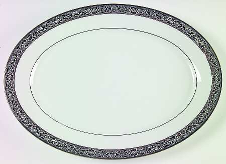Evening Mood 13" Oval Serving Platter by Oxford (Div of Lenox)
