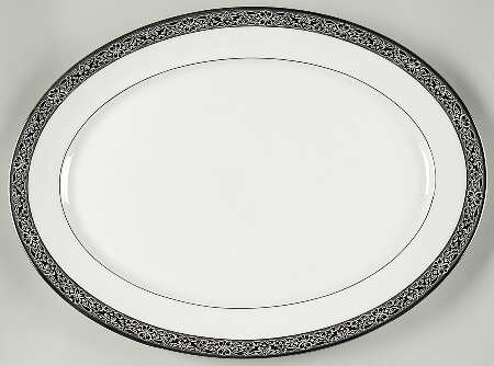 Evening Mood 17" Oval Serving Platter by Oxford (Div of Lenox)