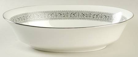 Filigree 10" Oval Vegetable Bowl