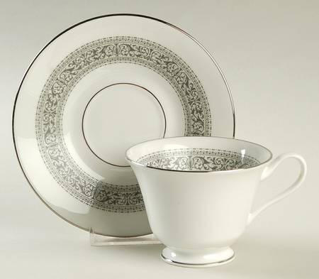 Filigree Footed Cup & Saucer Set