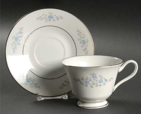 Foxcroft Footed Cup & Saucer Set by Oxford (Div of Lenox)