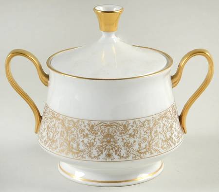 Georgian Court Sugar Bowl & Lid