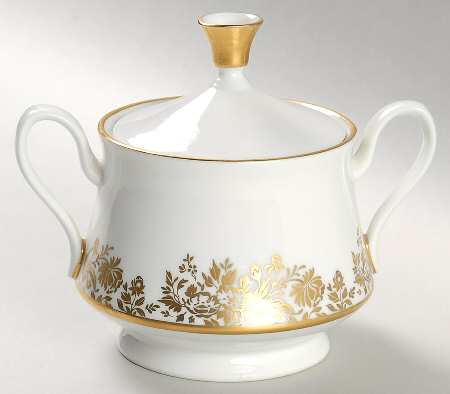 Golden Dawn Sugar Bowl & Lid by Oxford (Div of Lenox)
